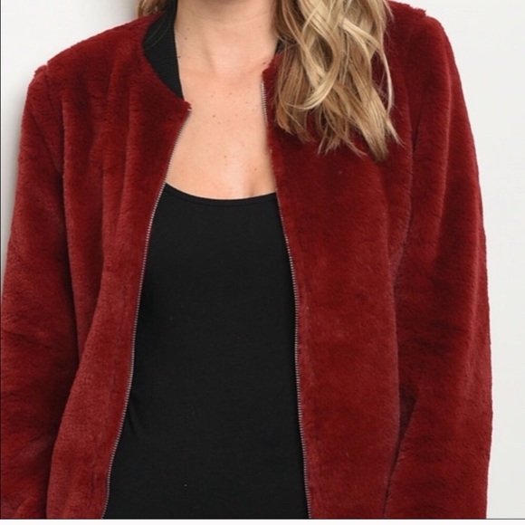 Faux Fur bomber Jacket - Picture 1 of 3